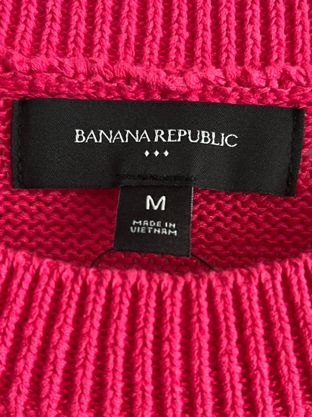Banana Republic Factory Hot Pink Short Sleeve Summer Sweater Size M NWT - Picture 4 of 7